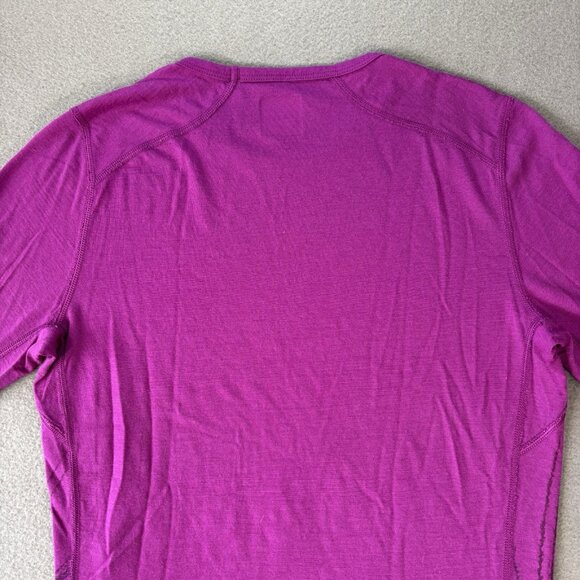 Icebreaker Merino 200 Bodyfit Long Sleeve Thermal Top Feather Purple Size Medium - Picture 12 of 14